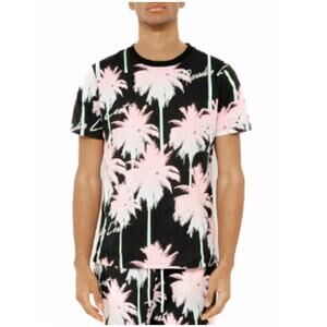 New WESC Unisex Multi Tropical Floral Y2K Max Graphic Tee Size L/XL Pack of 2